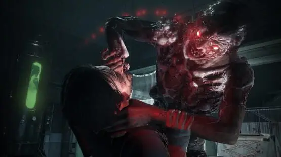 This contains a gameplay image of the game: Screenshot of The Evil Within 2