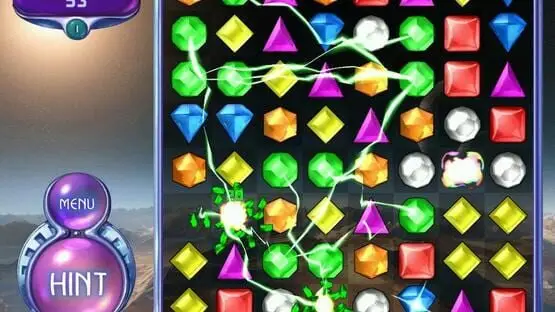 This contains a gameplay image of the game: Screenshot of Bejeweled 2