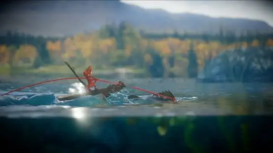This contains a gameplay image of the game: Screenshot of Unravel
