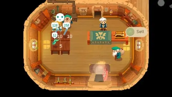 This contains a gameplay image of the game: Screenshot of Moonlighter
