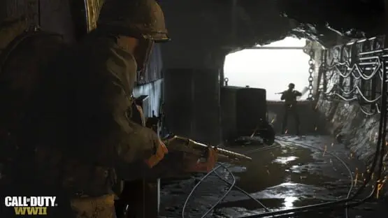 Isso contém uma imagem de jogabilidade do jogo:Captura de tela de Call of Duty: WWII