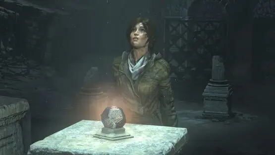Isso contém uma imagem de jogabilidade do jogo:Captura de tela de Rise of the Tomb Raider