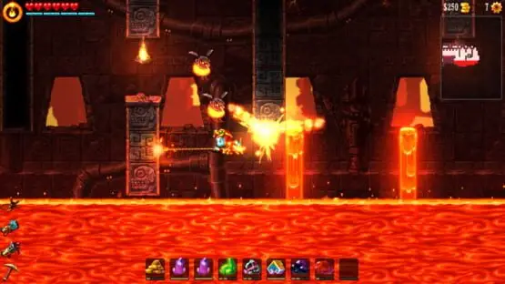 次のゲームプレイ画像を含みます: 画像のスクリーンショット SteamWorld Dig 2