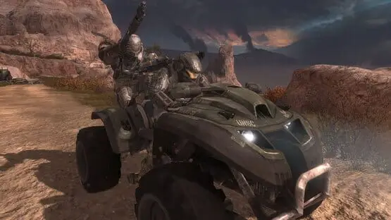 This contains a gameplay image of the game: Screenshot of Halo: Reach