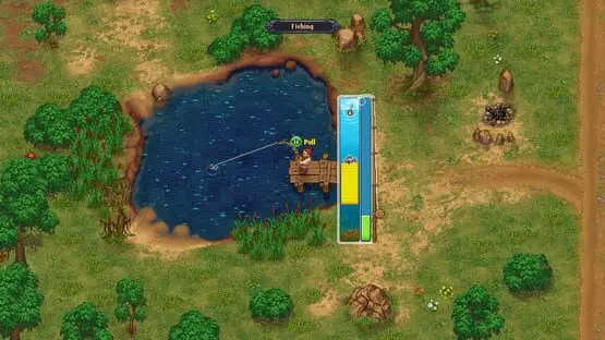 This contains a gameplay image of the game: Screenshot of Graveyard Keeper
