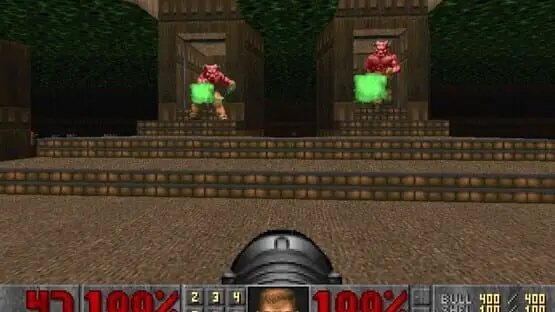 Esto contiene una imagen de juego de: Captura de pantalla de DOOM