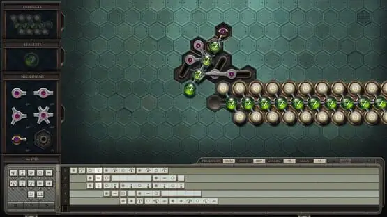 Hier ist ein Gameplay-Bild des Spiels:Screenshot von Opus Magnum