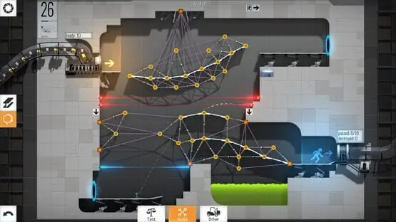 Hier ist ein Gameplay-Bild des Spiels:Screenshot von Bridge Constructor Portal