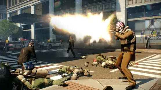 Esto contiene una imagen de juego de: Captura de pantalla de Payday 2: Crimewave Edition