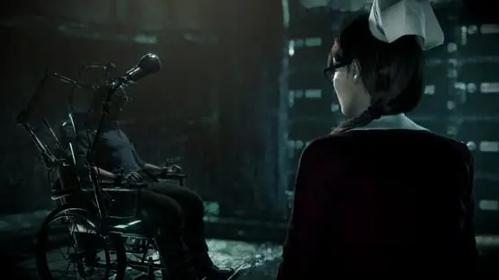 This contains a gameplay image of the game: Screenshot of The Evil Within 2