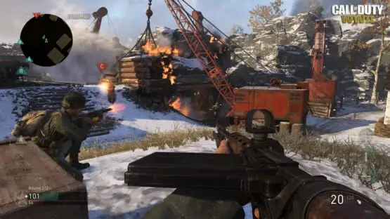 Isso contém uma imagem de jogabilidade do jogo:Captura de tela de Call of Duty: WWII
