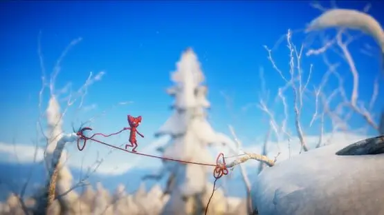 This contains a gameplay image of the game: Screenshot of Unravel