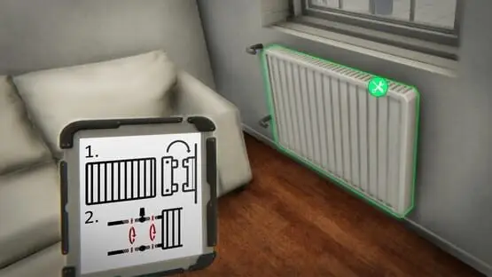This contains a gameplay image of the game: Screenshot of House Flipper