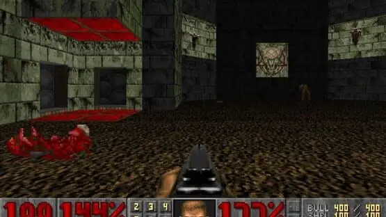 Esto contiene una imagen de juego de: Captura de pantalla de DOOM
