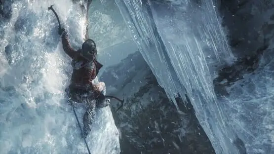 Isso contém uma imagem de jogabilidade do jogo:Captura de tela de Rise of the Tomb Raider