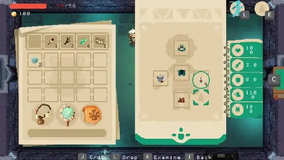 This contains a gameplay image of the game: Screenshot of Moonlighter