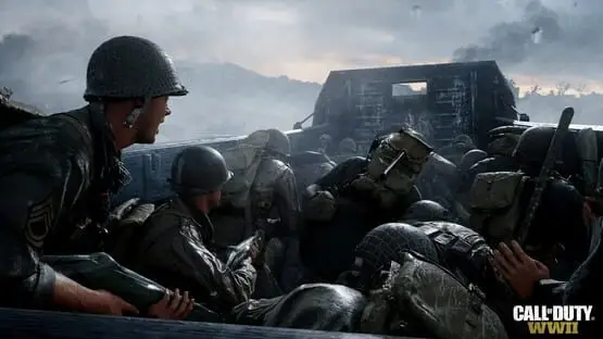 Isso contém uma imagem de jogabilidade do jogo:Captura de tela de Call of Duty: WWII