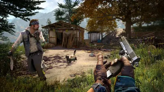 This contains a gameplay image of the game: Screenshot of Far Cry 4