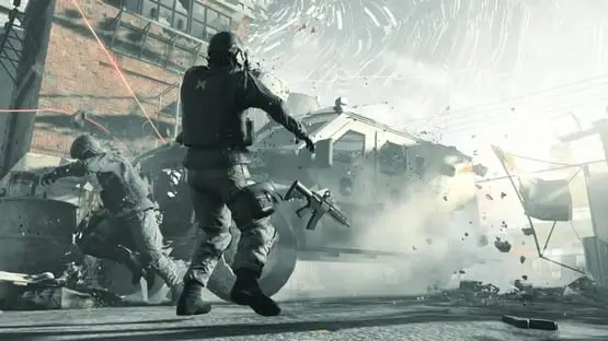 Esto contiene una imagen de juego de: Captura de pantalla de Quantum Break