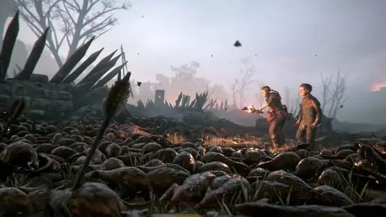 This contains a gameplay image of the game: Screenshot of A Plague Tale: Innocence
