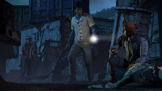 This contains a gameplay image of the game: Screenshot of The Walking Dead: A New Frontier