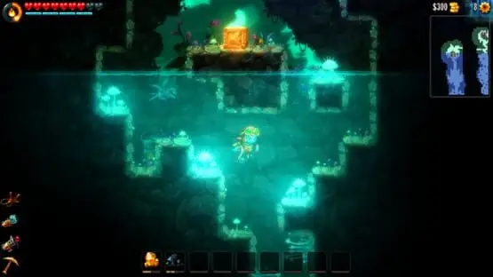 次のゲームプレイ画像を含みます: 画像のスクリーンショット SteamWorld Dig 2