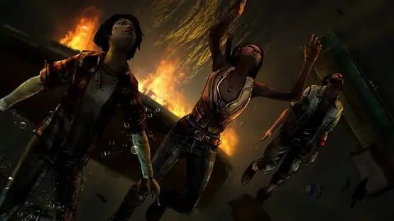 This contains a gameplay image of the game: Screenshot of The Walking Dead: Michonne