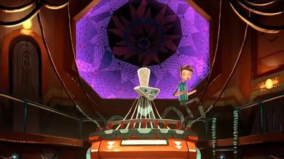 This contains a gameplay image of the game: Screenshot of 4 - Broken Age