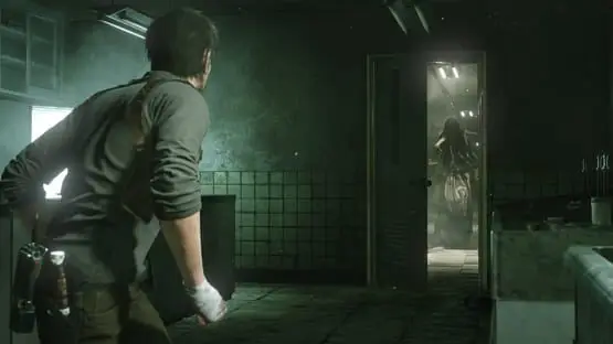 This contains a gameplay image of the game: Screenshot of The Evil Within 2