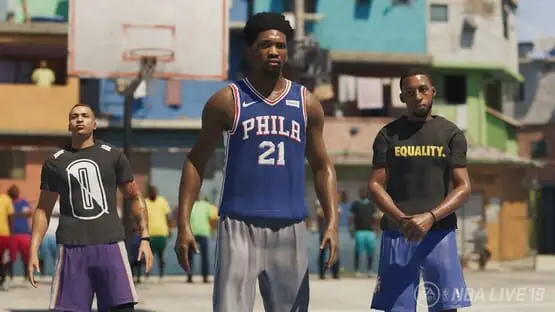 Esto contiene una imagen de juego de: Captura de pantalla de 6 - NBA Live 19