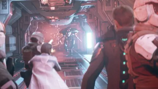 This contains a gameplay image of the game: Screenshot of Halo 4