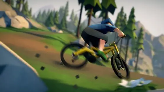 Ceci contient une image de gameplay du jeu : Capture d'écran de 4 - Lonely Mountains: Downhill