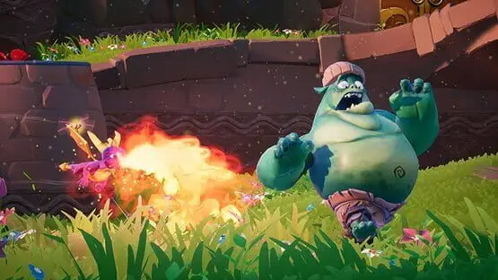 This contains a gameplay image of the game: Screenshot of Spyro Reignited Trilogy