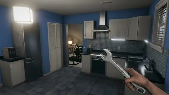 This contains a gameplay image of the game: Screenshot of House Flipper