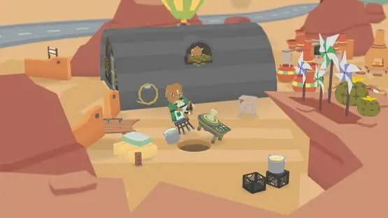 This contains a gameplay image of the game: Screenshot of Donut County