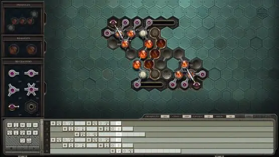 Hier ist ein Gameplay-Bild des Spiels:Screenshot von Opus Magnum