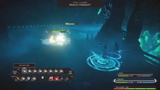 This contains a gameplay image of the game: Screenshot of Edge of Eternity