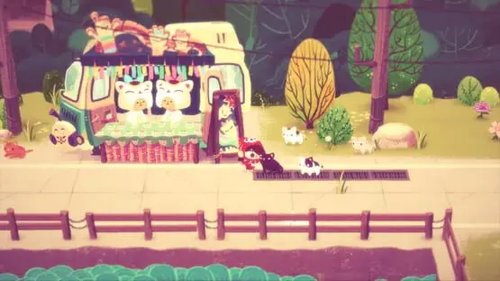 Esto contiene una imagen de juego de: Captura de pantalla de Mineko's Night Market