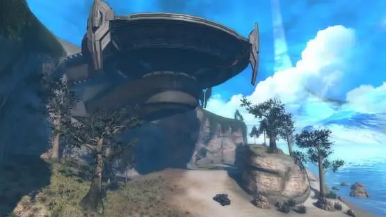 Isso contém uma imagem de jogabilidade do jogo:Captura de tela de Halo: Combat Evolved Anniversary