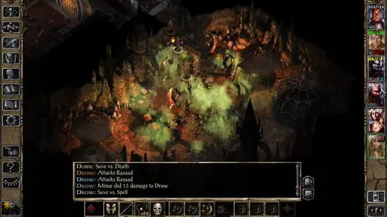 Esto contiene una imagen de juego de: Captura de pantalla de Baldur's Gate II: Enhanced Edition