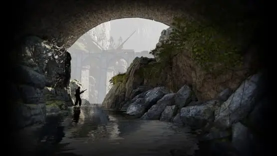 This contains a gameplay image of the game: Screenshot of Sniper Elite 4