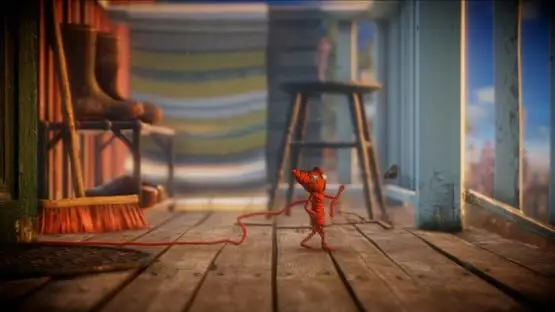 This contains a gameplay image of the game: Screenshot of Unravel