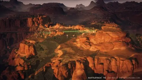 This contains a gameplay image of the game: Screenshot of BattleTech