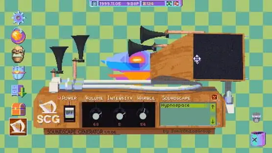 This contains a gameplay image of the game: Screenshot of Hypnospace Outlaw
