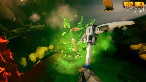 Esto contiene una imagen de juego de: Captura de pantalla de Deep Rock Galactic
