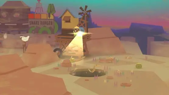This contains a gameplay image of the game: Screenshot of Donut County