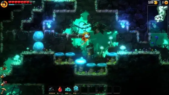 次のゲームプレイ画像を含みます: 画像のスクリーンショット SteamWorld Dig 2