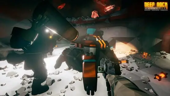 Esto contiene una imagen de juego de: Captura de pantalla de Deep Rock Galactic
