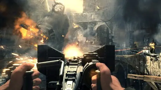 Esto contiene una imagen de juego de: Captura de pantalla de Wolfenstein: The New Order