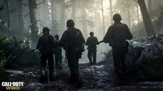 Isso contém uma imagem de jogabilidade do jogo:Captura de tela de Call of Duty: WWII